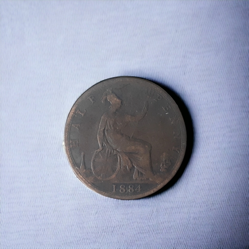 1884 QUEEN VICTORIA HALF PENNY