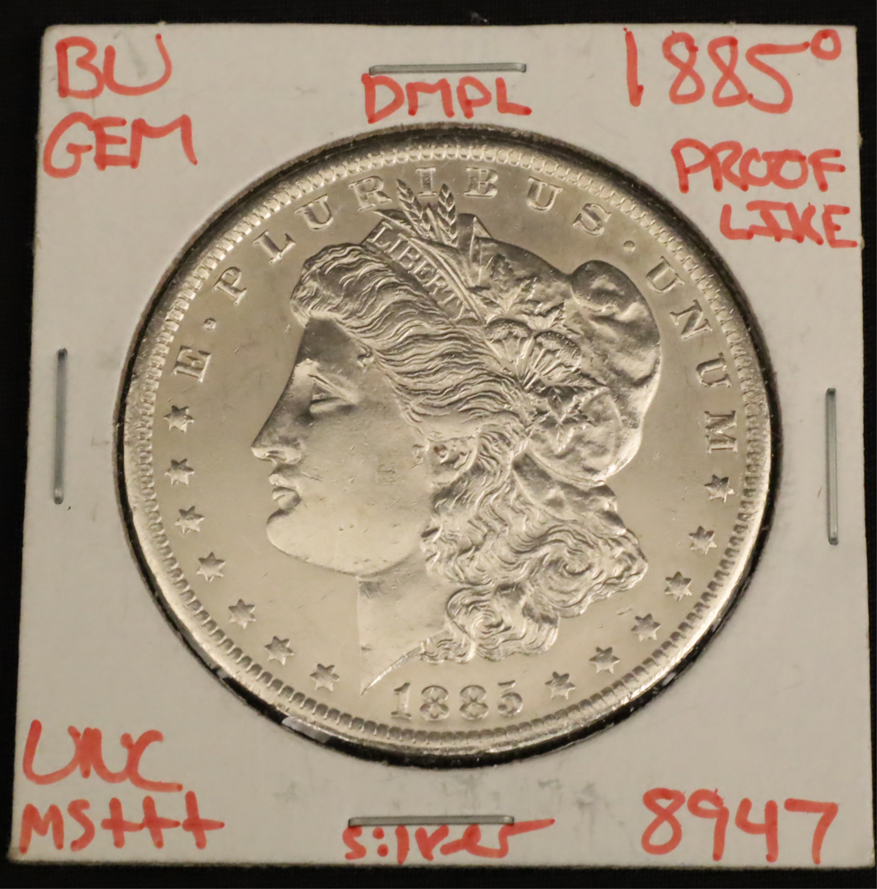 1885 BU MORGAN SILVER DOLLAR 1885 O