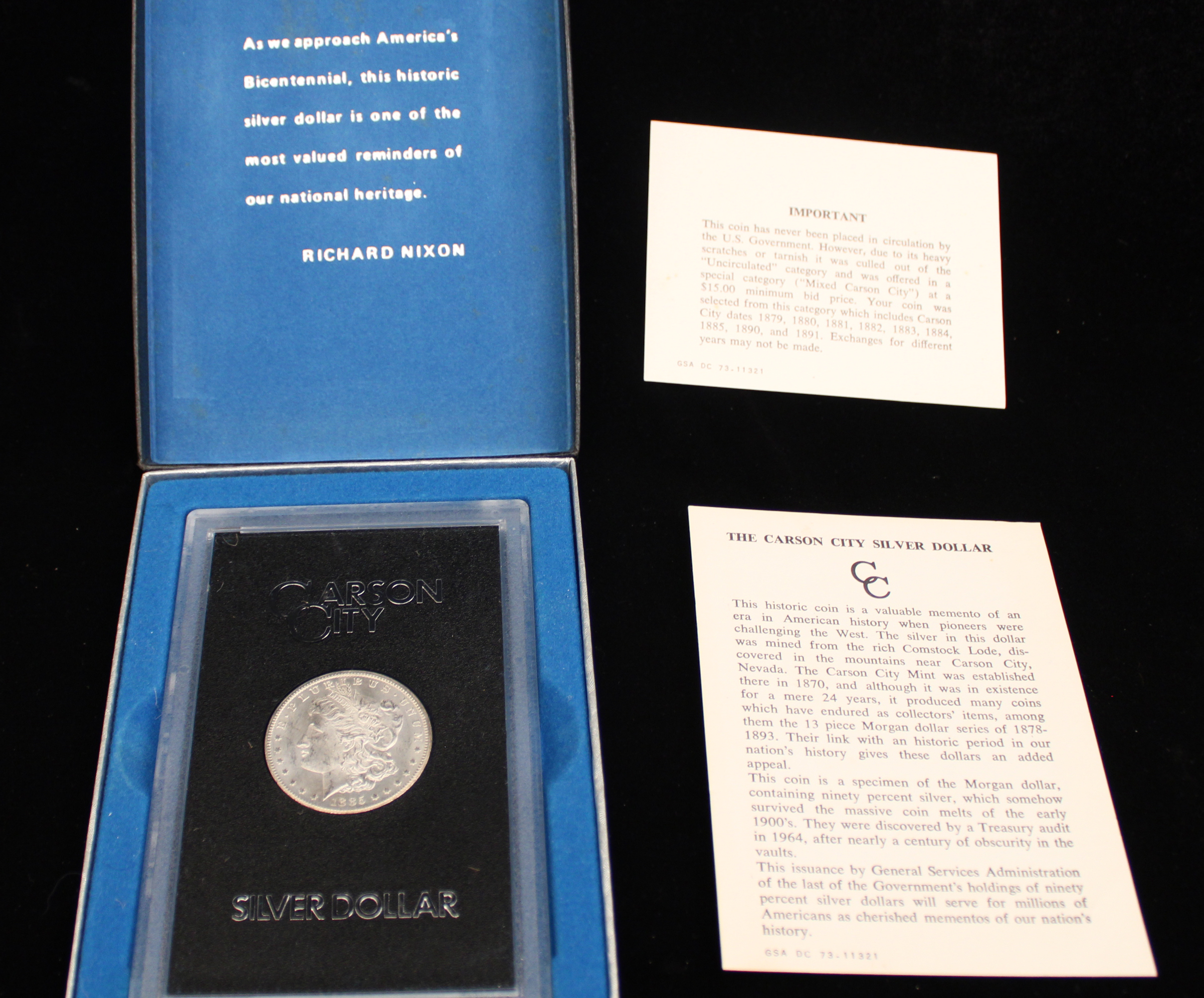 1885 CARSON CITY SILVER DOLLAR