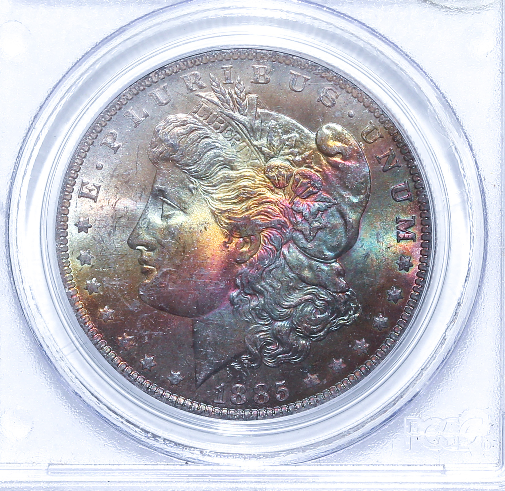 1885-O MORGAN PCGS MS64 TONER
