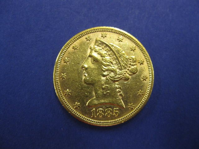1885 U.S. $5.00 Liberty Head Gold