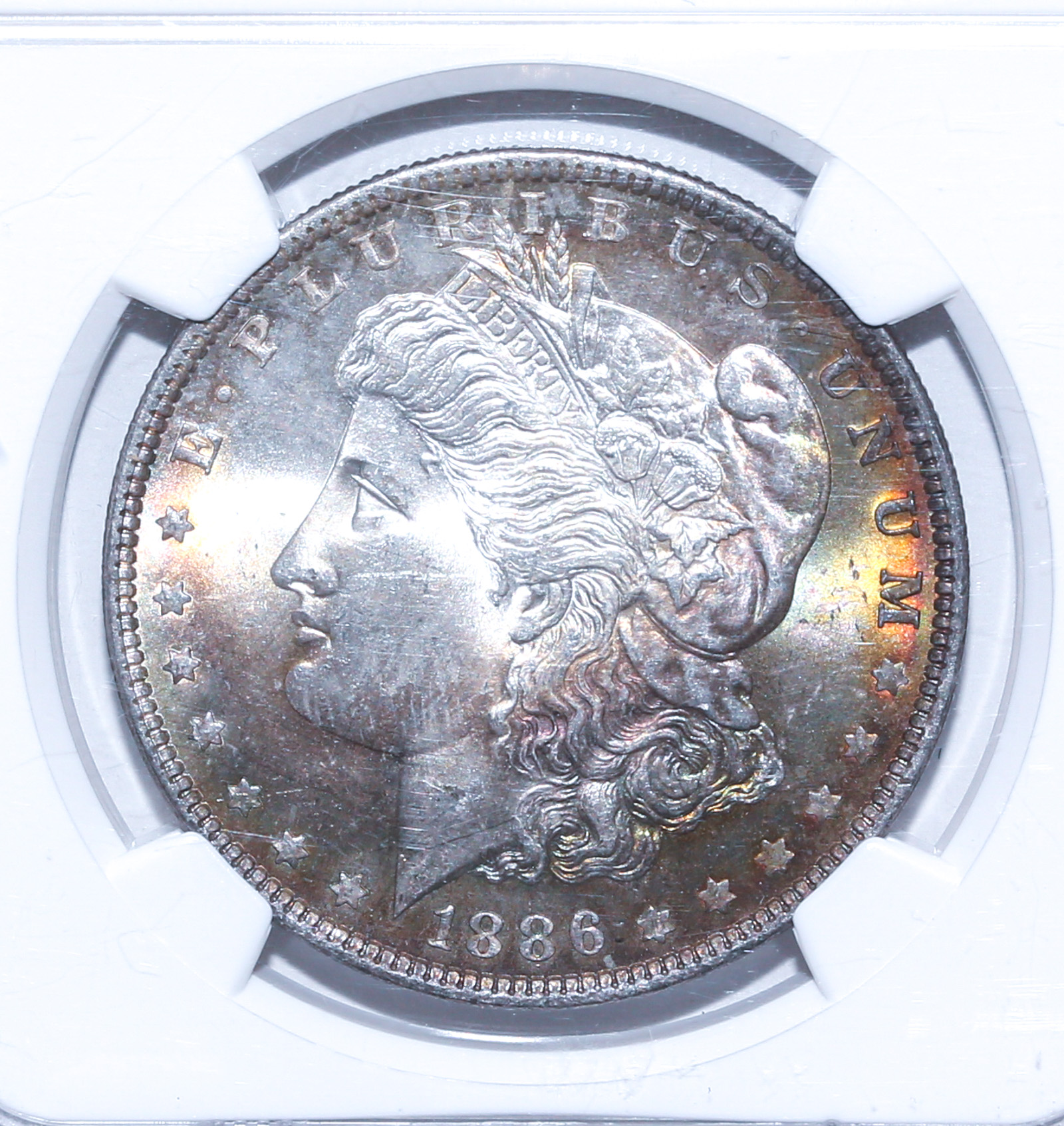1886 MORGAN DOLLAR NGC MS64 - TONER