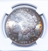 1886 MORGAN DOLLAR NGC MS64 -