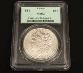 1886 MS63 MORGAN SILVER DOLLAR