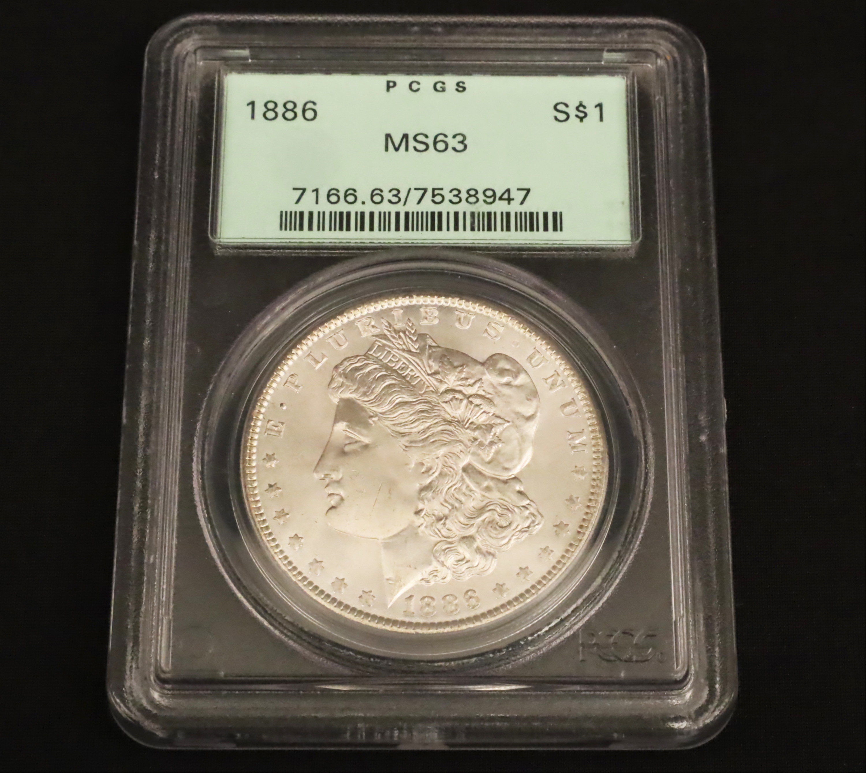 1886 MS63 MORGAN SILVER DOLLAR 1886