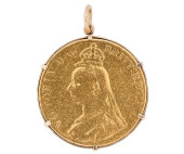1887 GREAT BRITAIN GOLD SOVERE