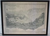 1888 FRAMED MAP OF BARNSTABLE