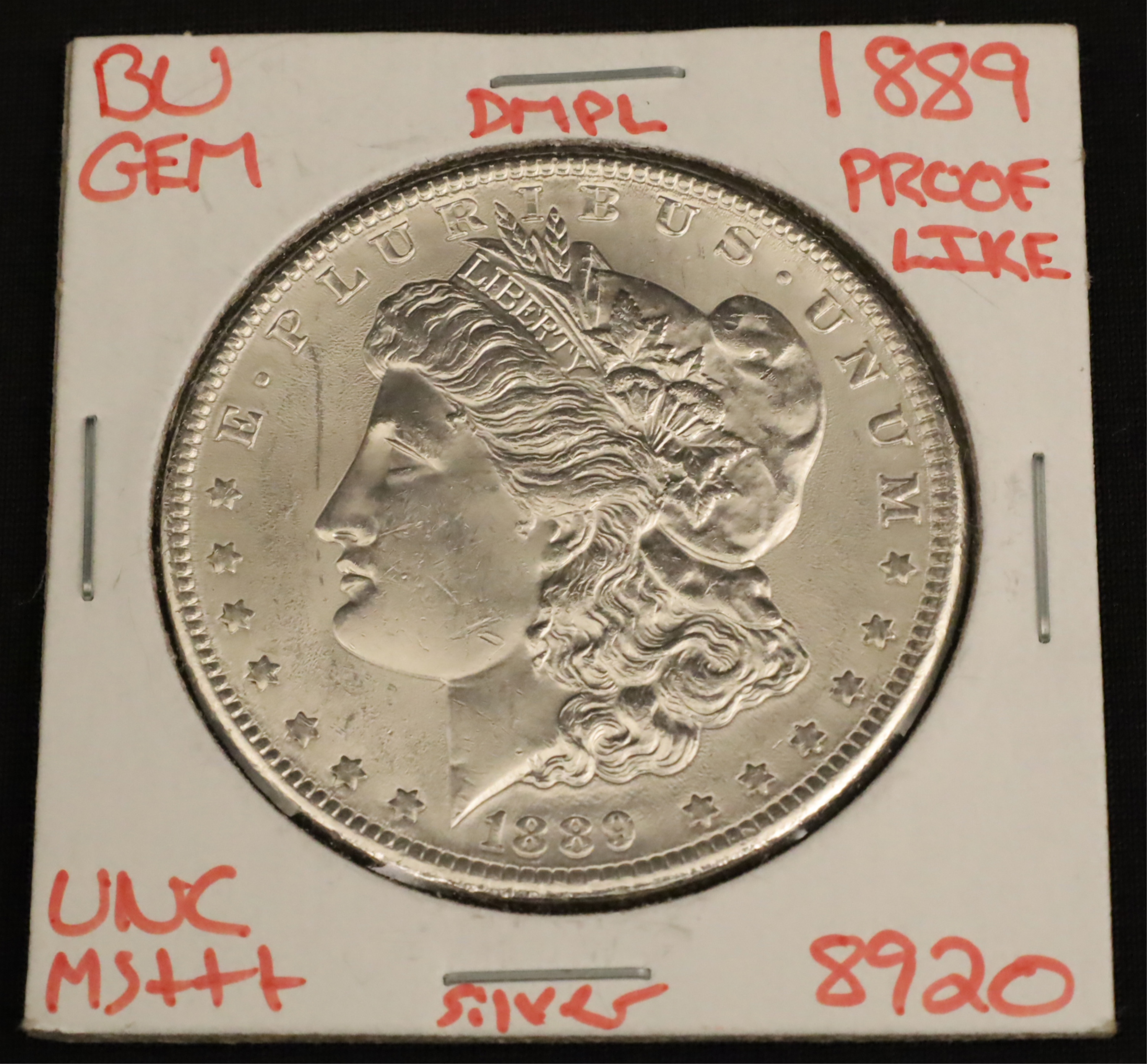 1889 BU MORGAN SILVER DOLLAR 1889