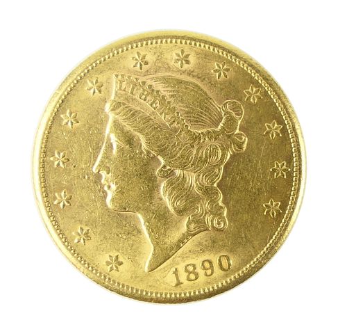 1890 S $20 LIBERTY GOLD PIECE