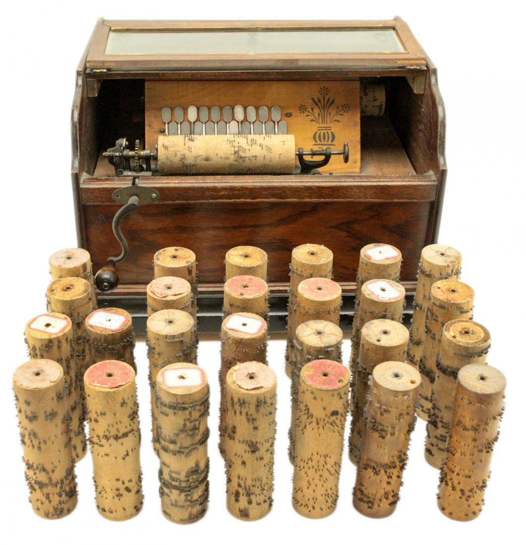 1890'S CONCERT ROLLER ORGAN WITH 26