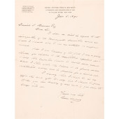 1891 GROVER CLEVELAND AUTOGRAP