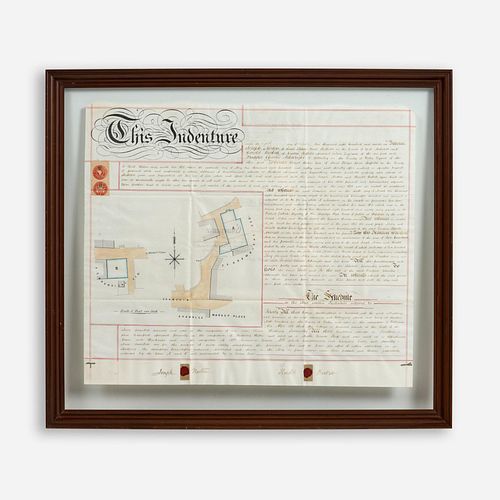 1891 HAND-WRITTEN INDENTURE ON
