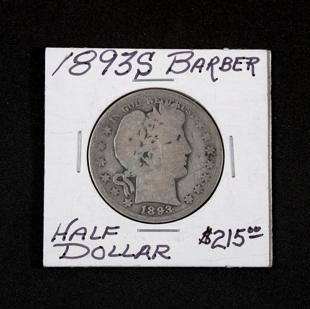 1893-S BARBER HALF DOLLAR