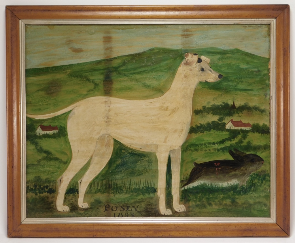 1894 AMERICAN FOLK ART HUNTING