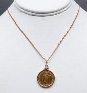 1894 HUNGARY 21.6K GOLD COIN P
