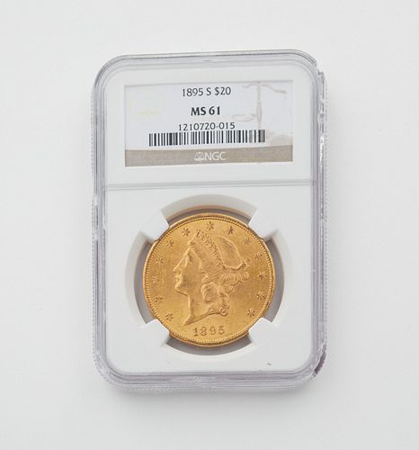 1895 S $20 GOLD LIBERTY HEAD DOUBLE
