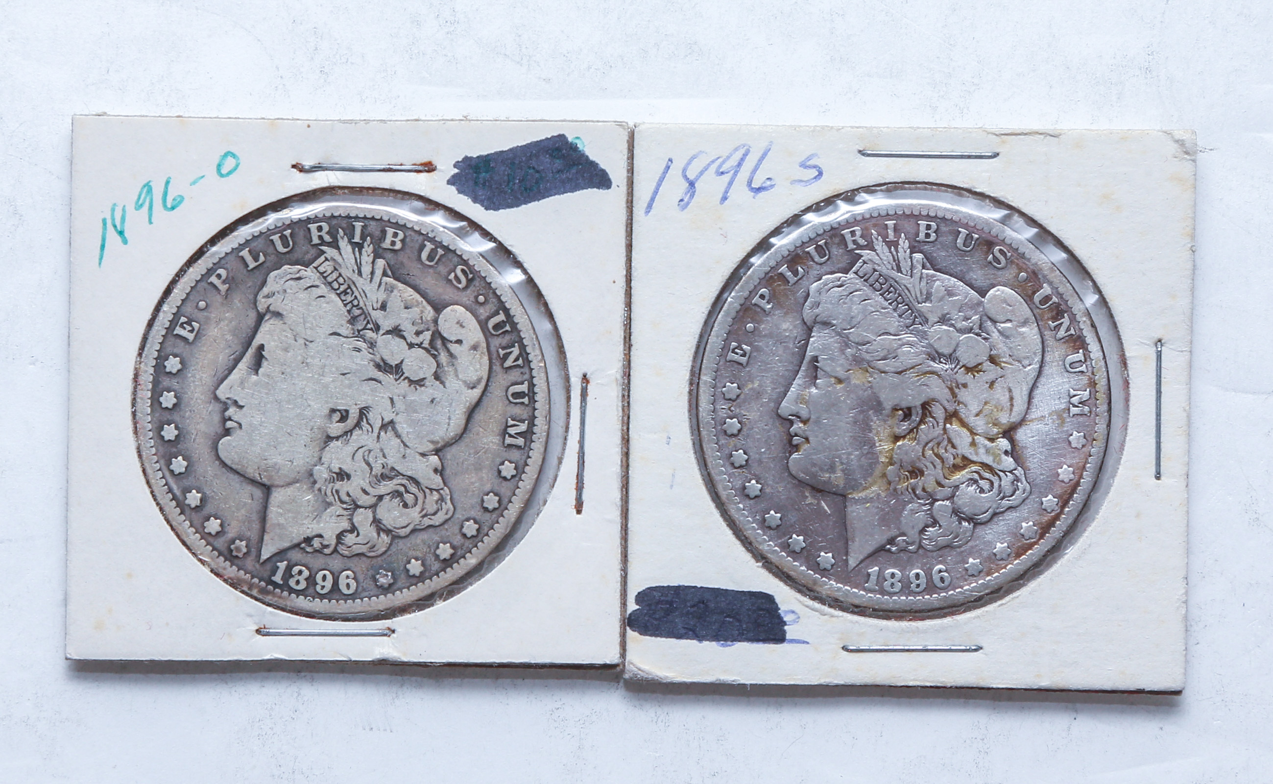 1896-O & 1896-S MORGAN DOLLARS