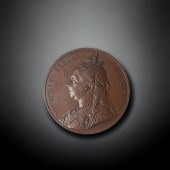 1897 BRONZE VICTORIA GOLDEN JU