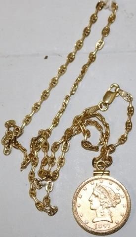 1897 FIVE DOLLAR GOLD PIECE