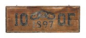 1897 FOLK ART PAINTED IOOF ODD
