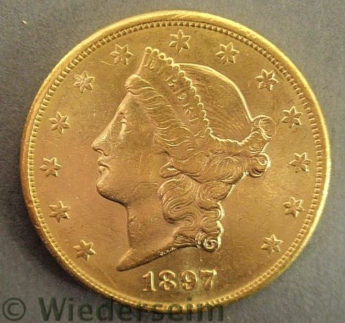 1897-S Double Eagle twenty-dollar