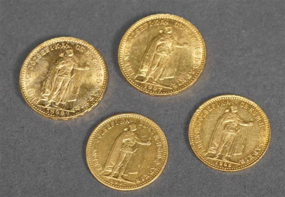 1898 AND 1907 HUNGARIAN 20-KORONA