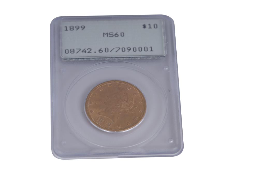 1899 $10.00 GOLD COINMS60