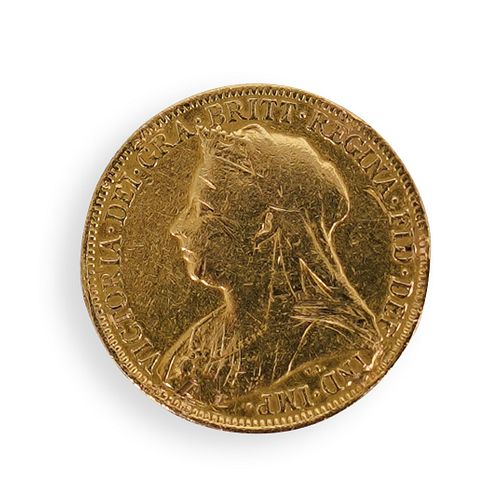 1899 GOLD HALF SOVEREIGN