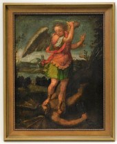 18C ARCHANGEL RELIGIOUS OLD MA
