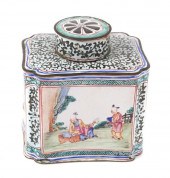 18C CHINESE CANTON ENAMEL TEA