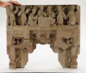 18C CHINESE CARVED SANDSTONE A