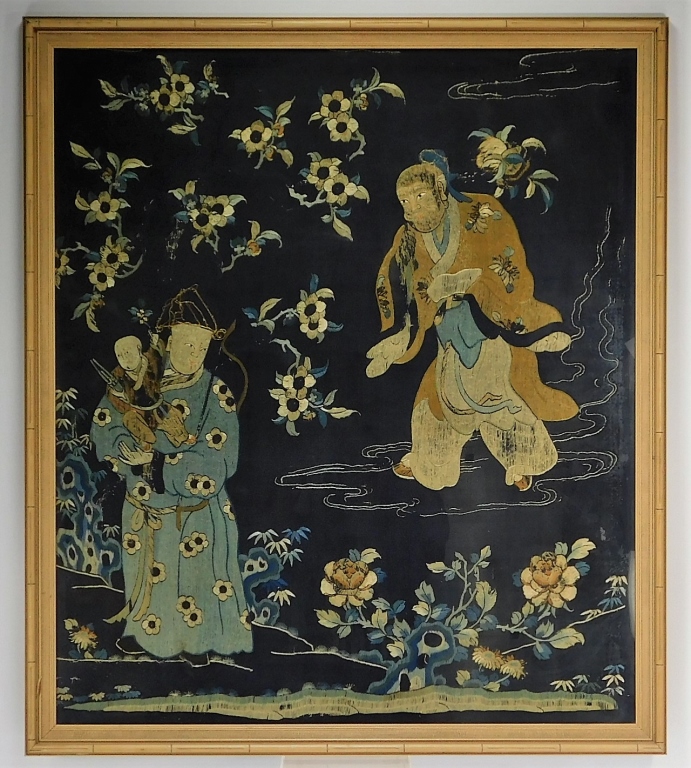18C CHINESE QING DYNASTY SILK