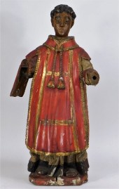 18C CONTINENTAL CARVED WOOD PO