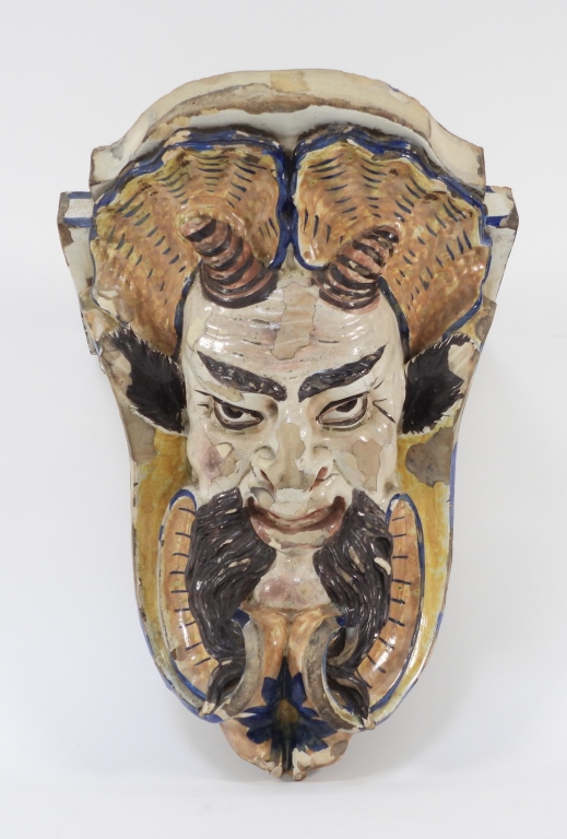 18C EUROPEAN FIGURAL FAIENCE