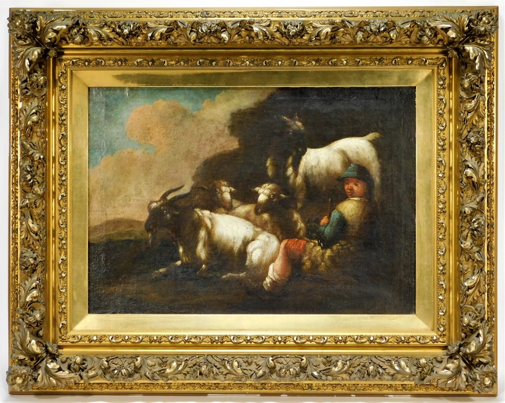 18C EUROPEAN OLD MASTER BOY AND