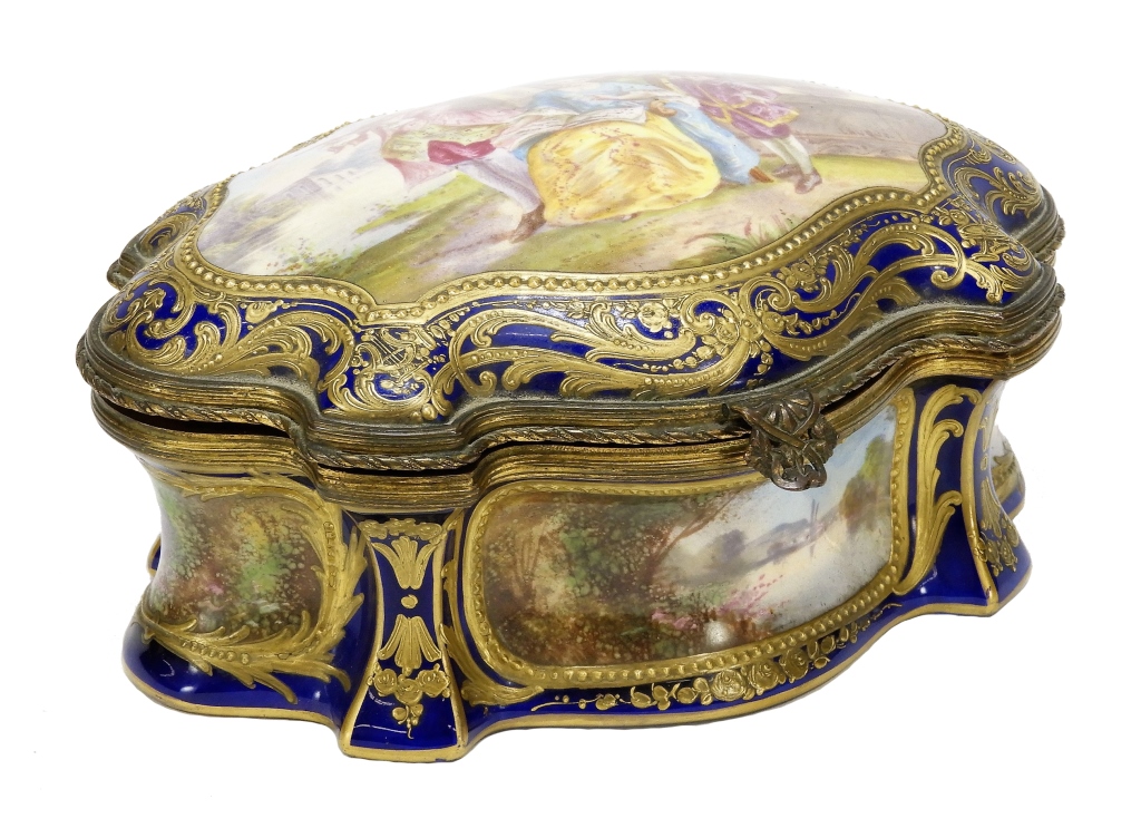 18C FRENCH SEVRES COBALT BLUE