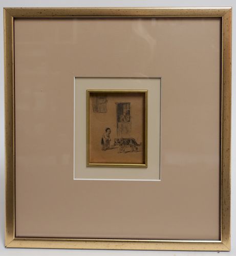 18C GRAPHITE/ P: DUTCH INTERIOR