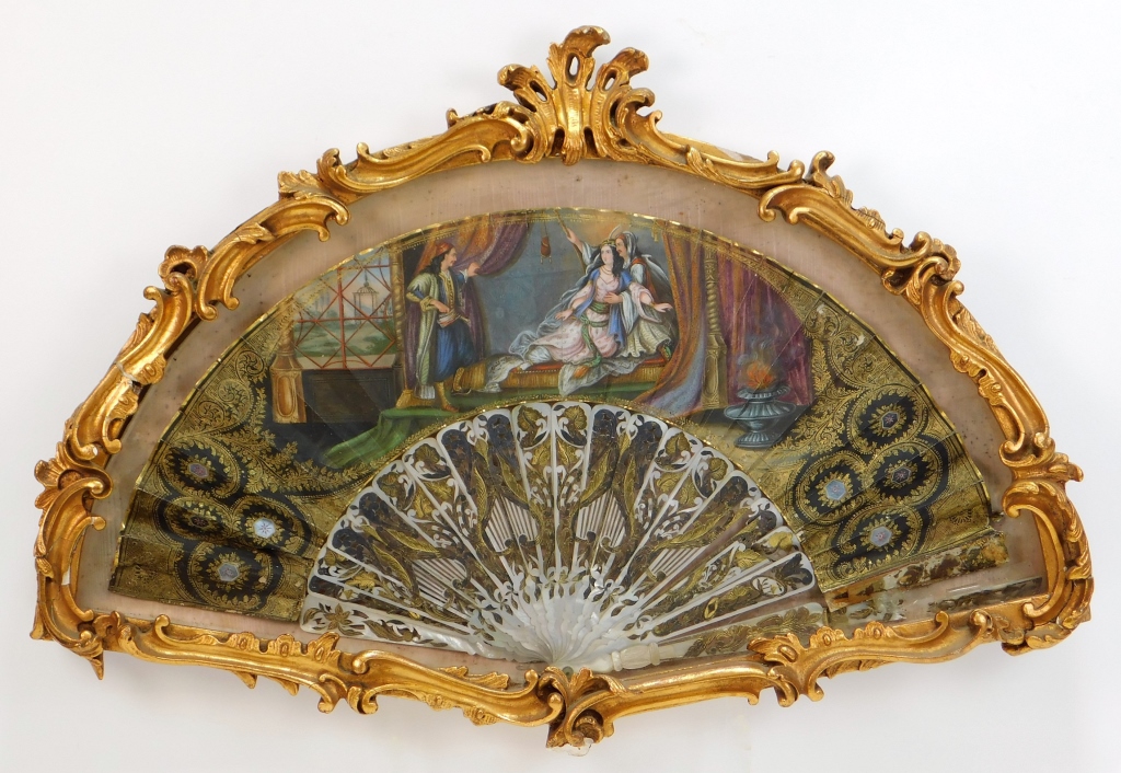 18C ITALIAN HAND PAINTED MOP HAND