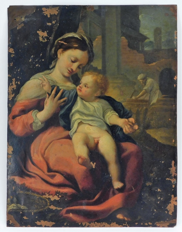 18C OLD MASTER'S MOTHER & CHILD