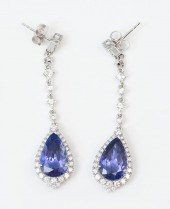 18K 11.24 CTW TANZANITE & DIAM