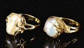 18K & 14K BAROQUE PEARL RINGS1