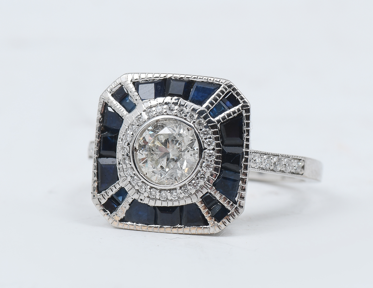 18K 1.60 CTW SAPPHIRE & DIAMOND