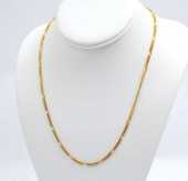 18K 19'' FIGARO LINK NECKLACE