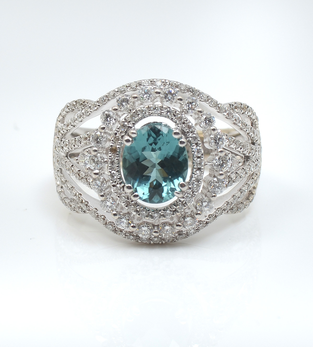 18K 2.46 CT PARAIBA TOURMALINE &