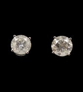 18K 2.88 CTW DIAMOND STUDS: 2