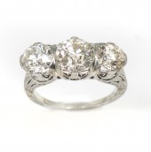 18K 3.46 CTW 3 DIAMOND BELLE E