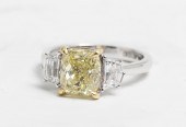 18K 3.83 CTW FANCY YELLOW DIAM