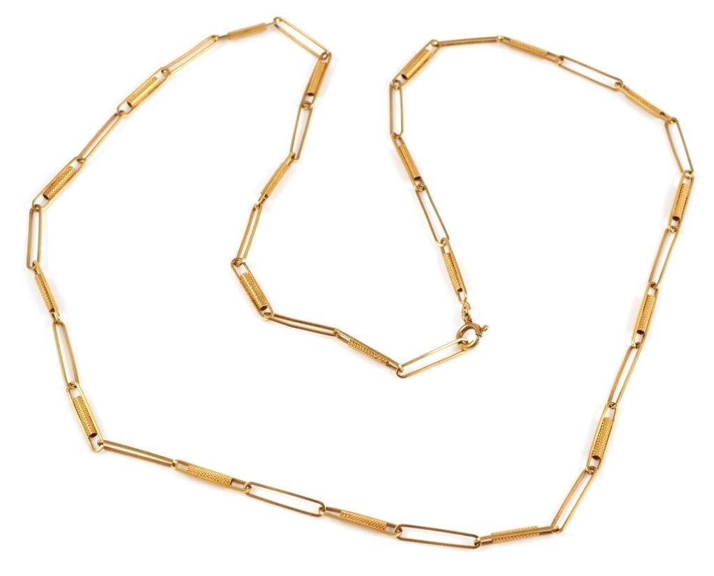 18K 750 YELLOW GOLD TWIST LINK