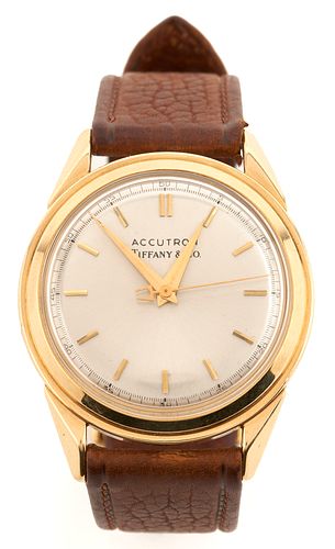 18K ACCUTRON BULOVA WRIST WATCH,