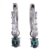 18K ALEXANDRITE AND DIAMOND HO
